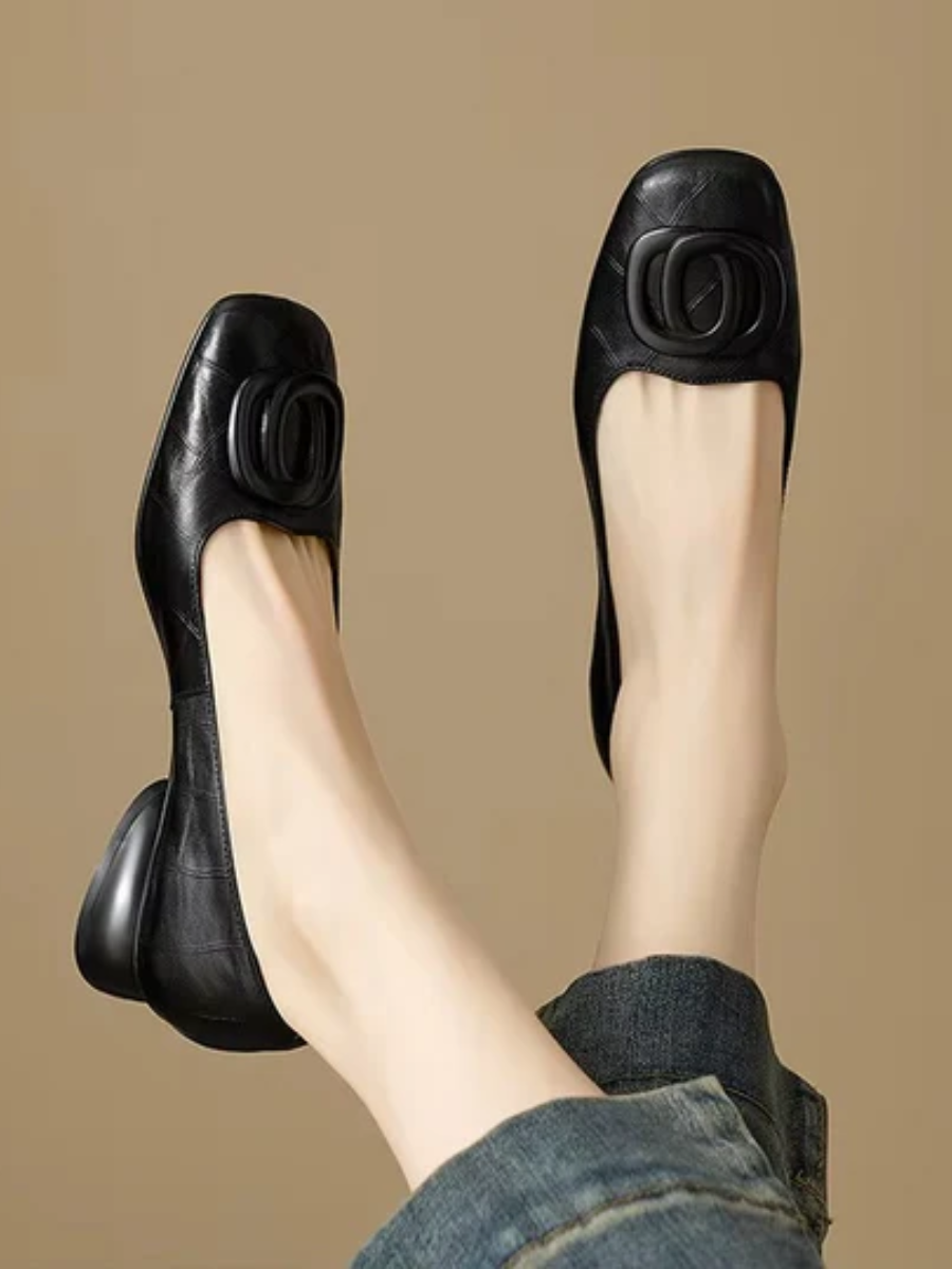 The Odette Square-Toe Flat