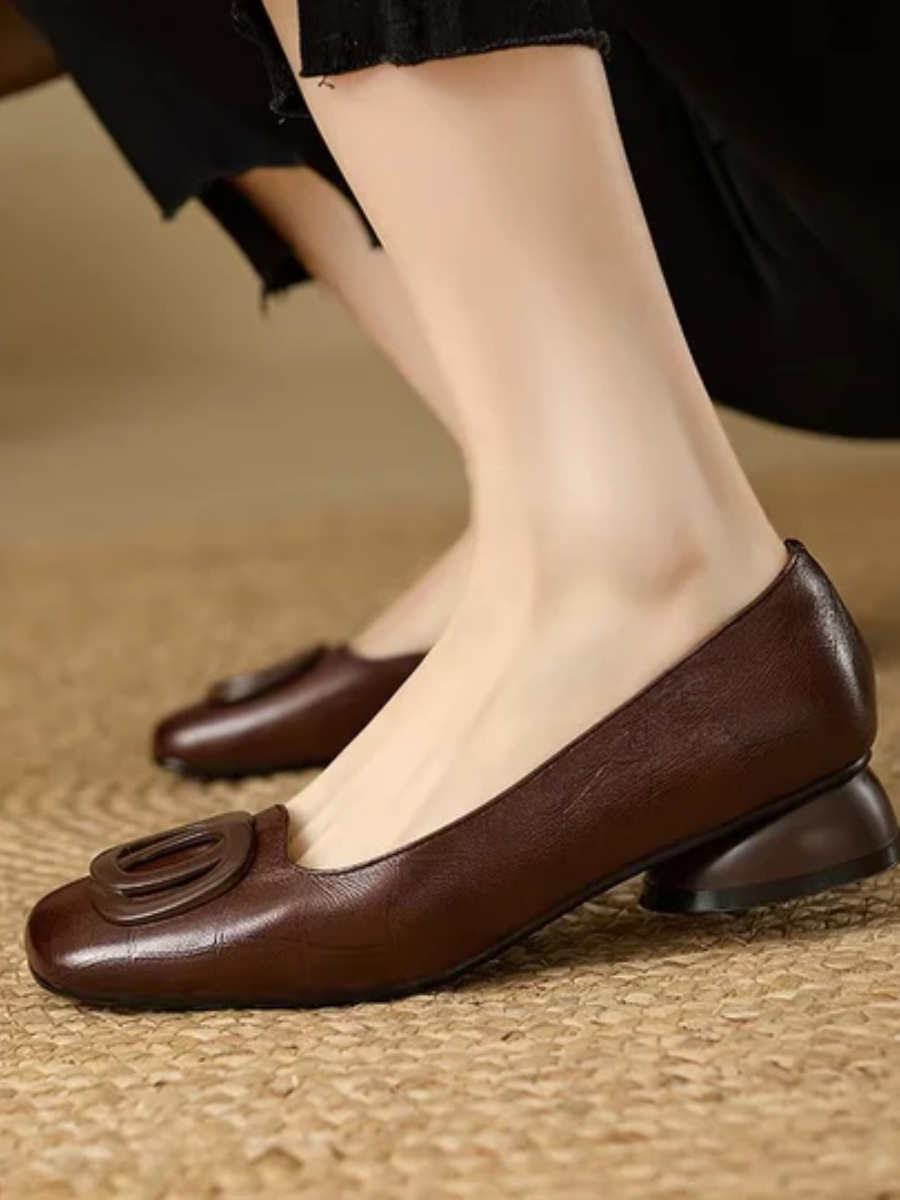 The Odette Square-Toe Flat