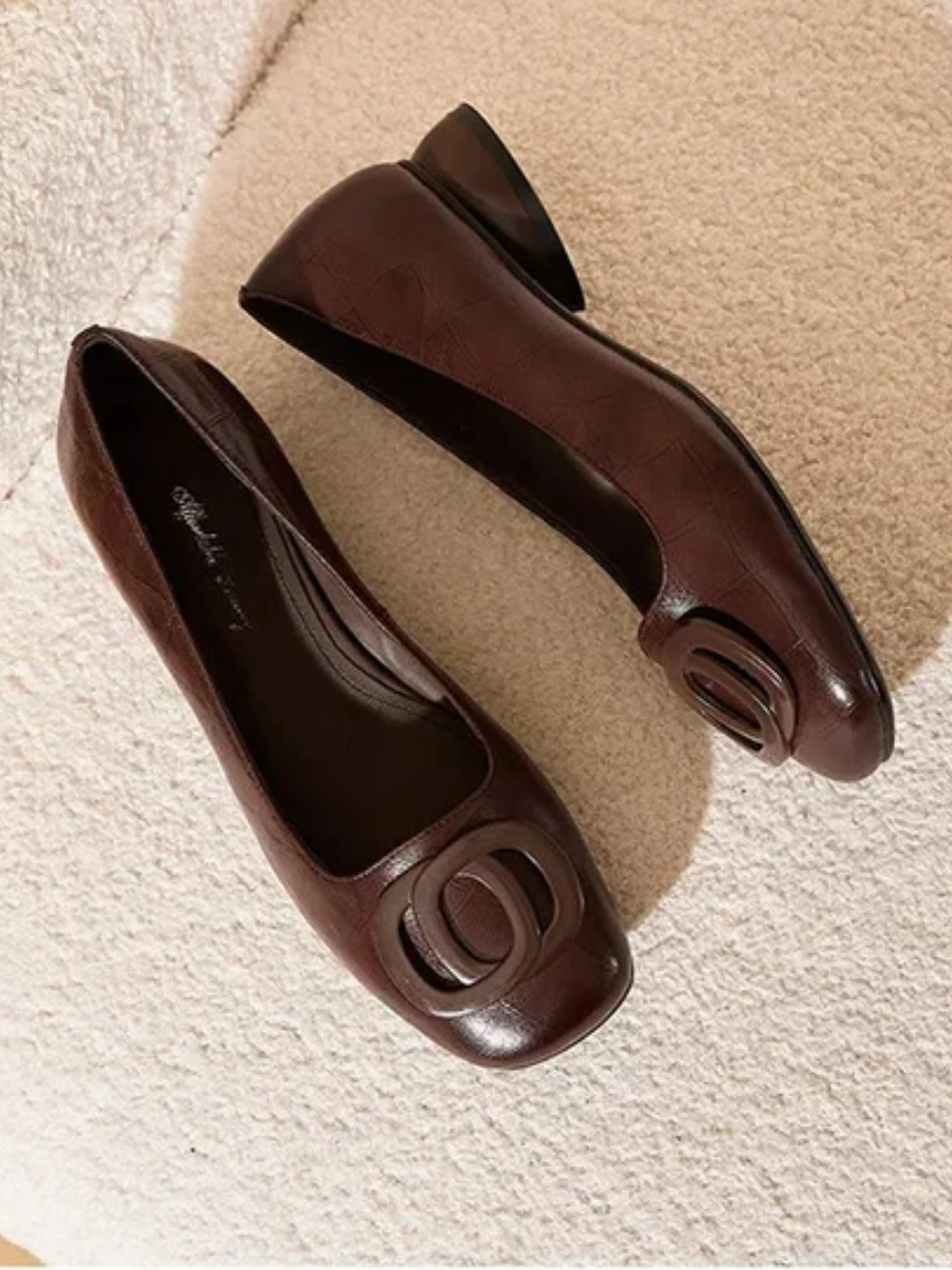 The Odette Square-Toe Flat