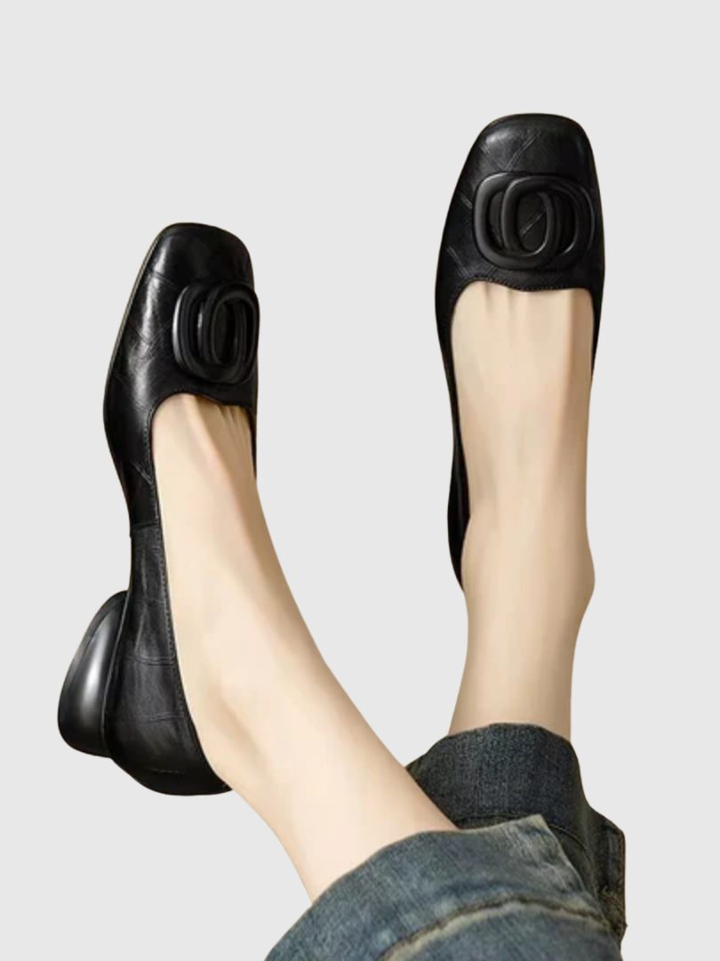 The Odette Square-Toe Flat