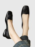 The Odette Square-Toe Flat