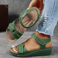 The Nerina Adjustable Wedge Sandal